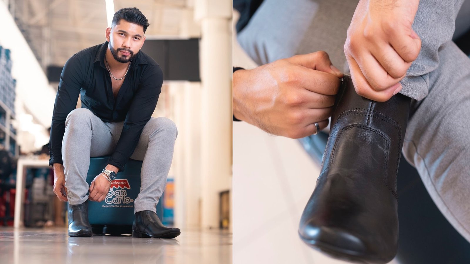 Zapatos de cuero formales para hombre en San Carlo Plaza Premier Bermejo.