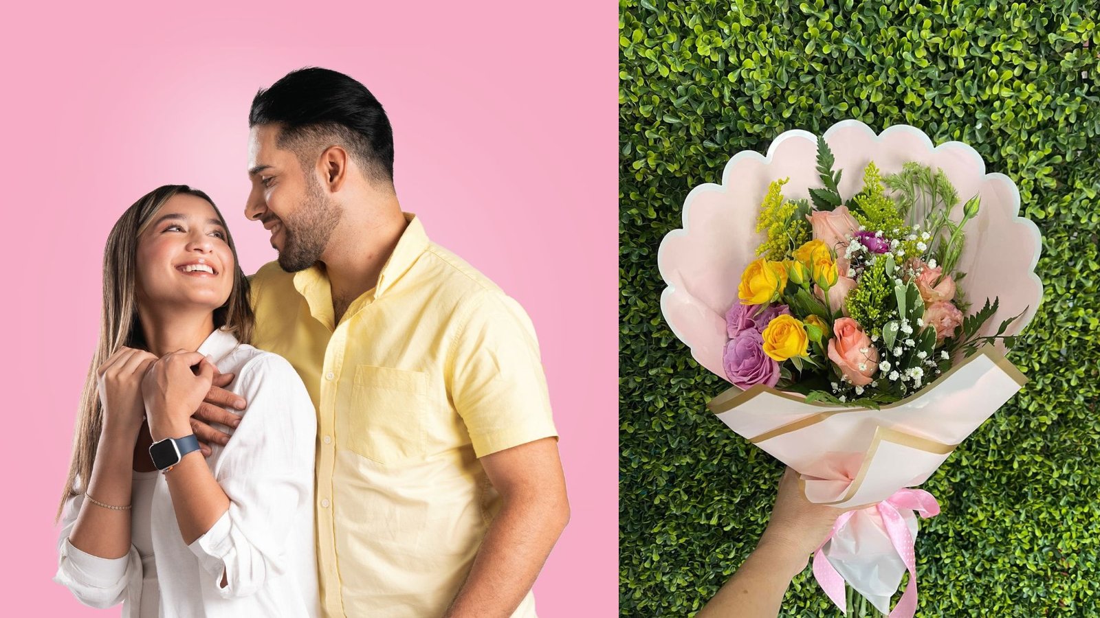 Arreglo floral romántico de Toscana Eventos ubicada en Mall Premier Catacamas para sorprender en San Valentín