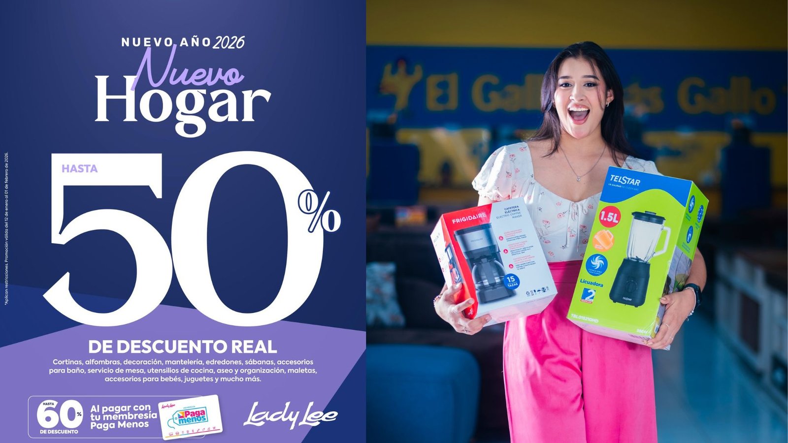 Descuentos de inicio de año en Lady Lee de Mall Premier con artículos para el hogar en promoción