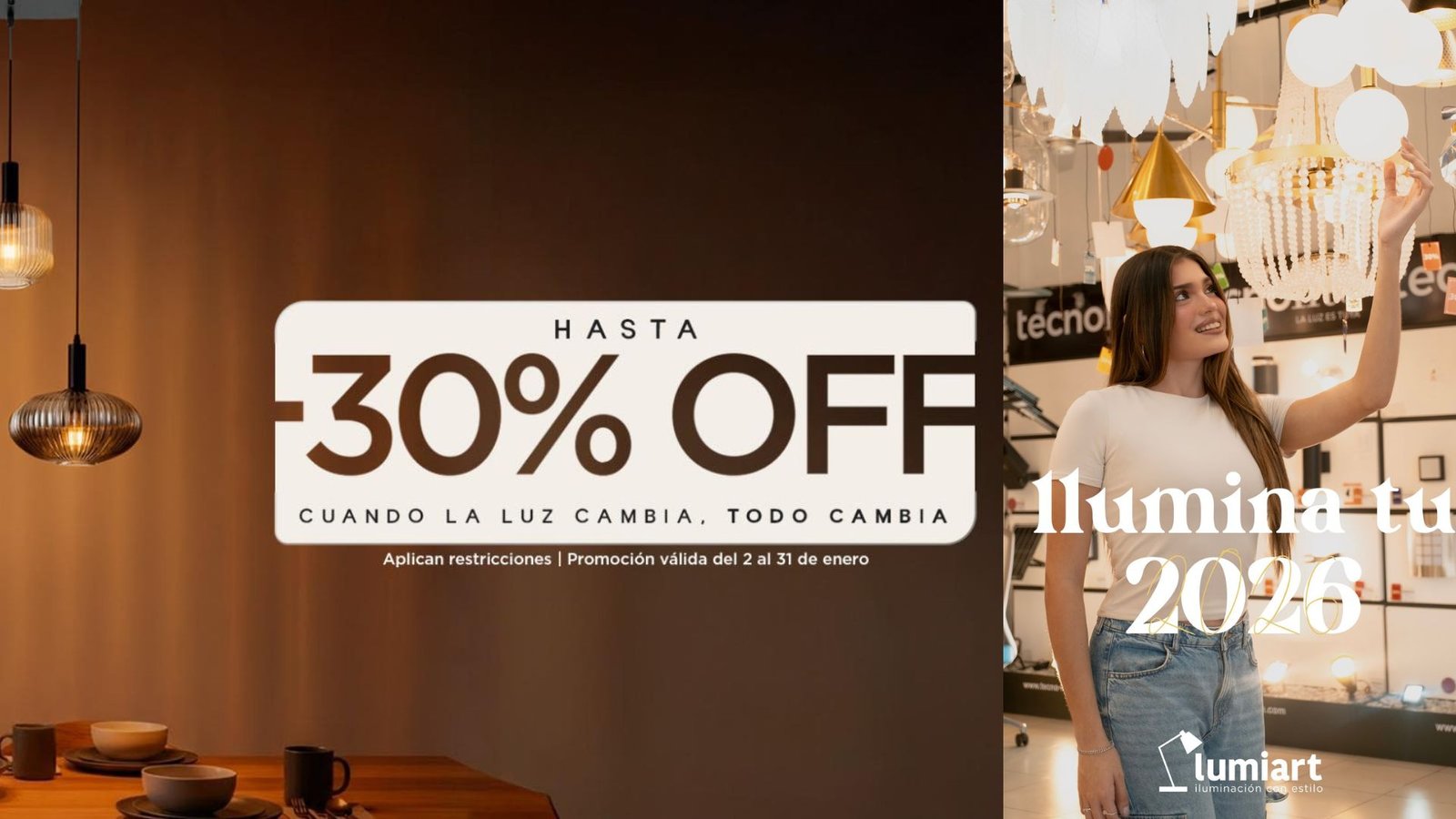 Descuentos en luminarias en Lumiart Plaza Premier Toronjal