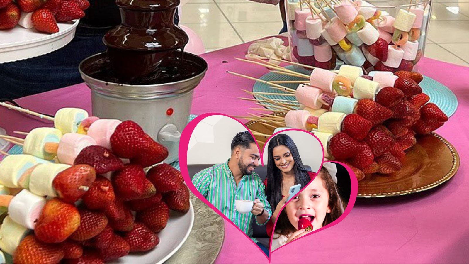 Strawberry Kisses en Plaza Premier Sauce con fresas con chocolate por San Valentín