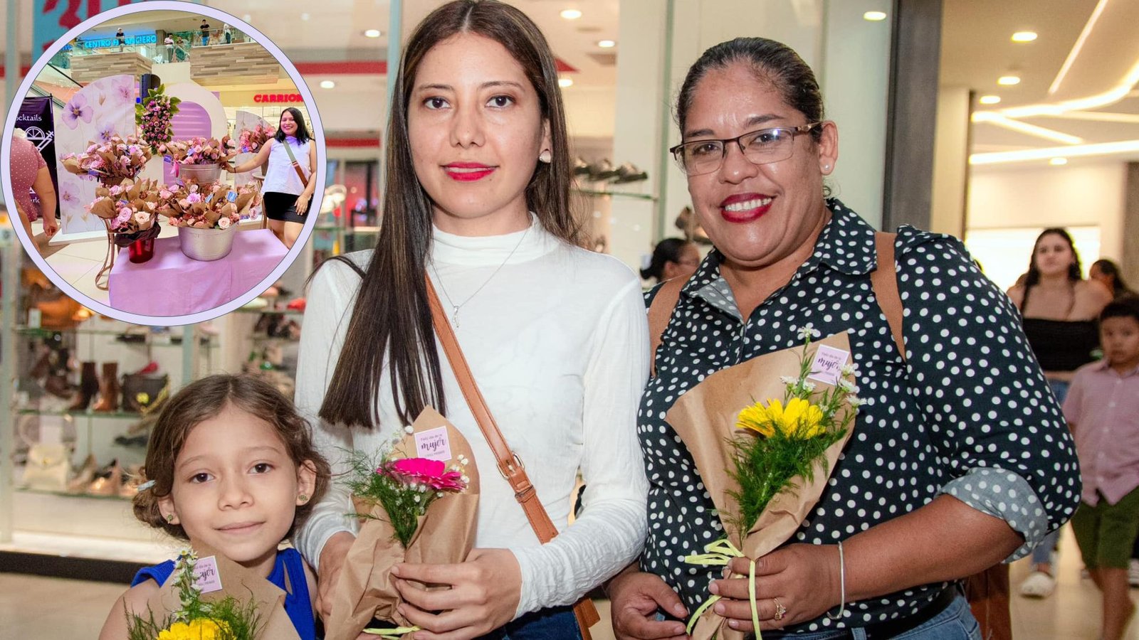Premier Bloom Bar en Plaza Premier Toronjal y Plaza Premier Sauce celebrando el Día de la Mujer Hondureña.
