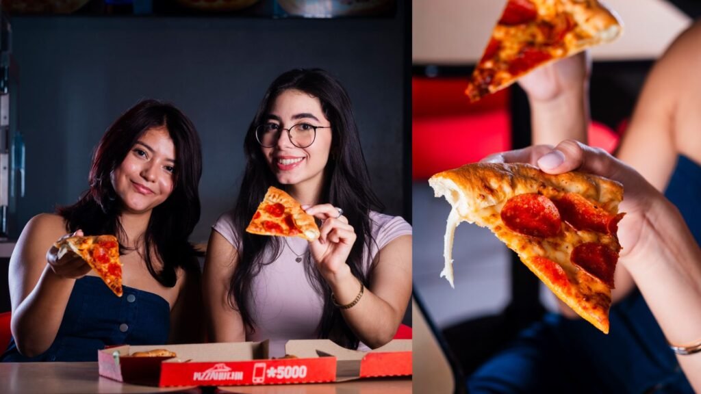 Salida entre amigas compartiendo pizza en Pizza Hut Comayagua