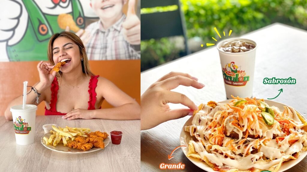 Pollo Pirulón en Mall Premier Comayagua con pollo con tajadas hondureño