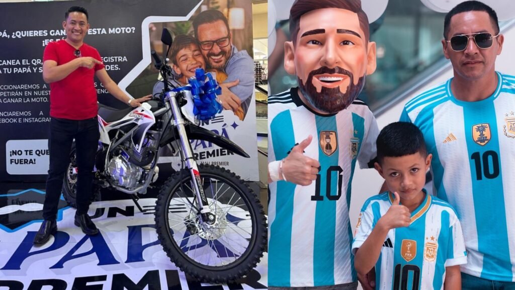 Motocicleta nueva premio principal de Premier + para Papá en Mall Premier Honduras
