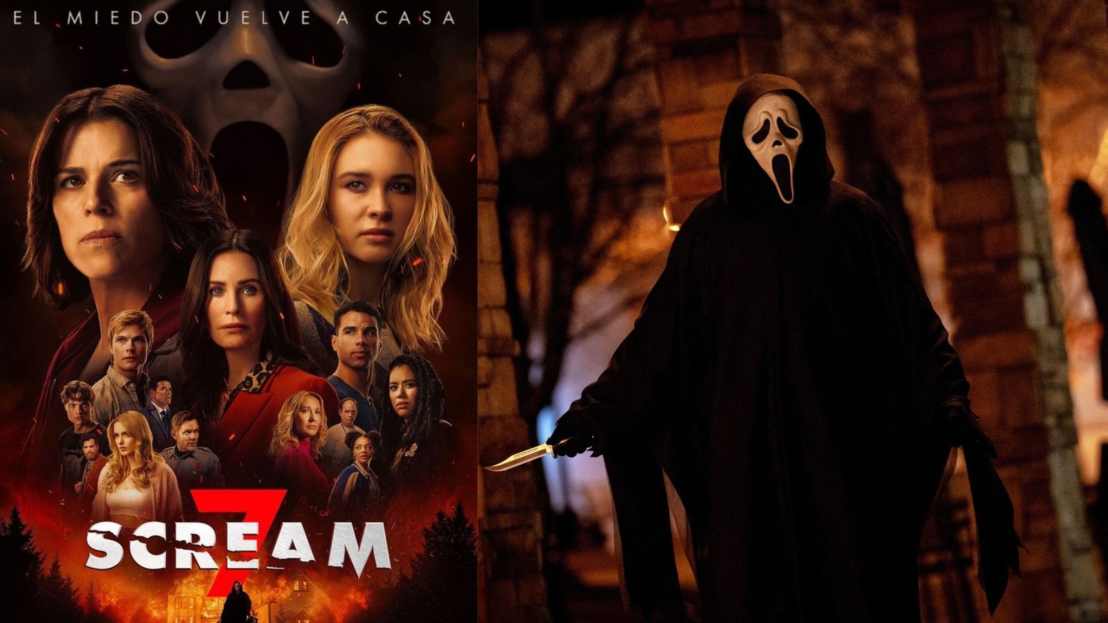Ghostface regresa en Scream 7 disponible en Unicines Mall Premier Comayagua.