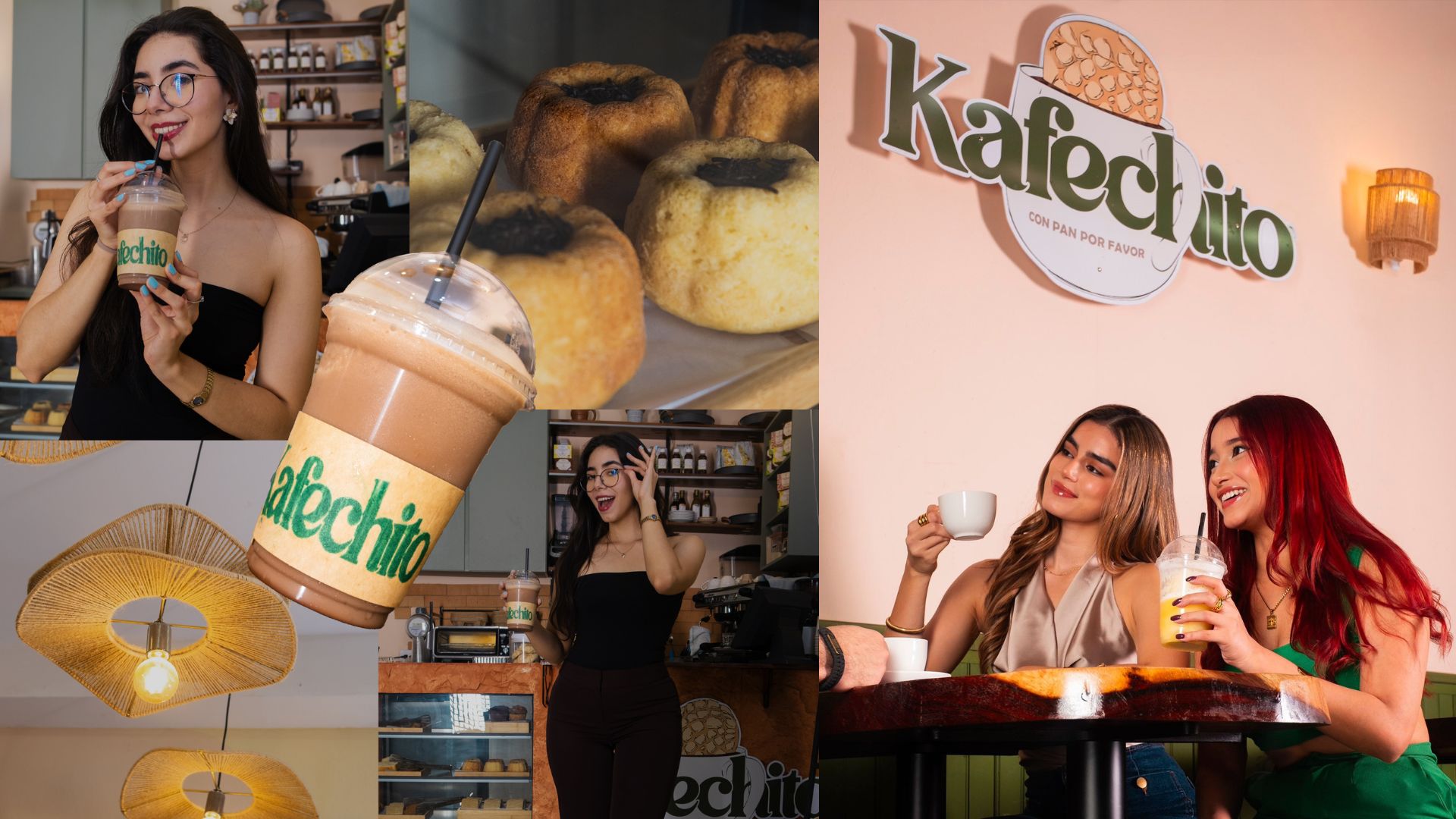 Jóvenes disfrutando de café y postres artesanales en la tienda Cafechito de Mall Premier Comayagua de Grupo Premier.