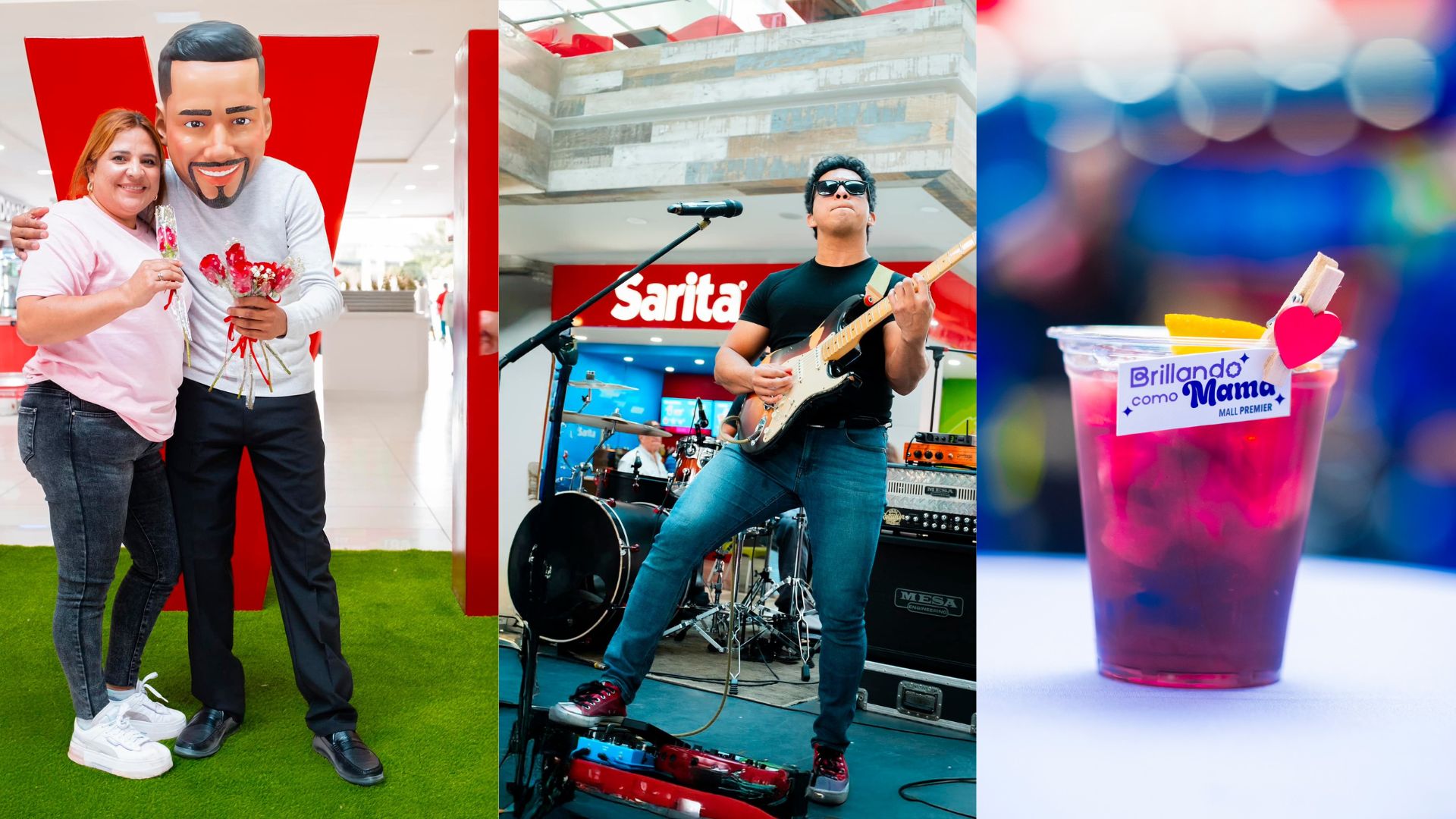 Estación de dulces y conciertos en vivo en Mall Premier Tegucigalpa para mamá.