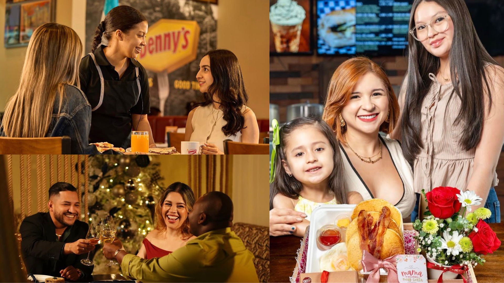 Familia hondureña disfrutando de un almuerzo especial por el Día de la Madre. Escenas de convivencia, brindis y comida deliciosa en el ambiente de Plaza Premier Humuya en Tegucigalpa y centros comerciales Plaza Premier (Sauce y Toronjal) en La Ceiba.