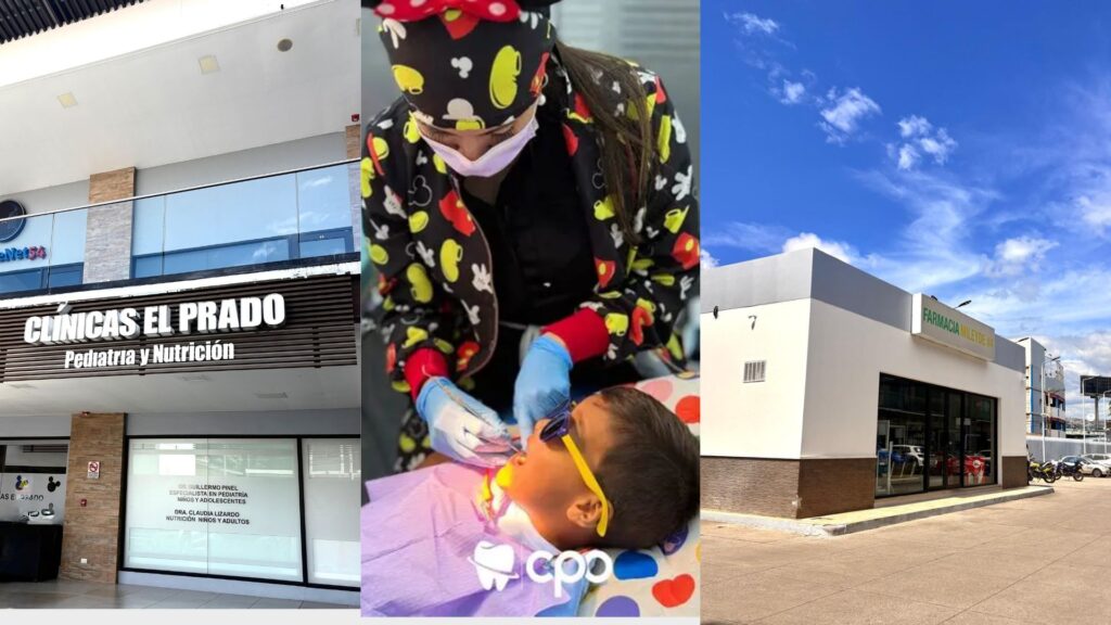 Clínica El Prado pediatría y nutrición, atención odontológica infantil y farmacia Mileydi ofreciendo servicios de salud en Honduras