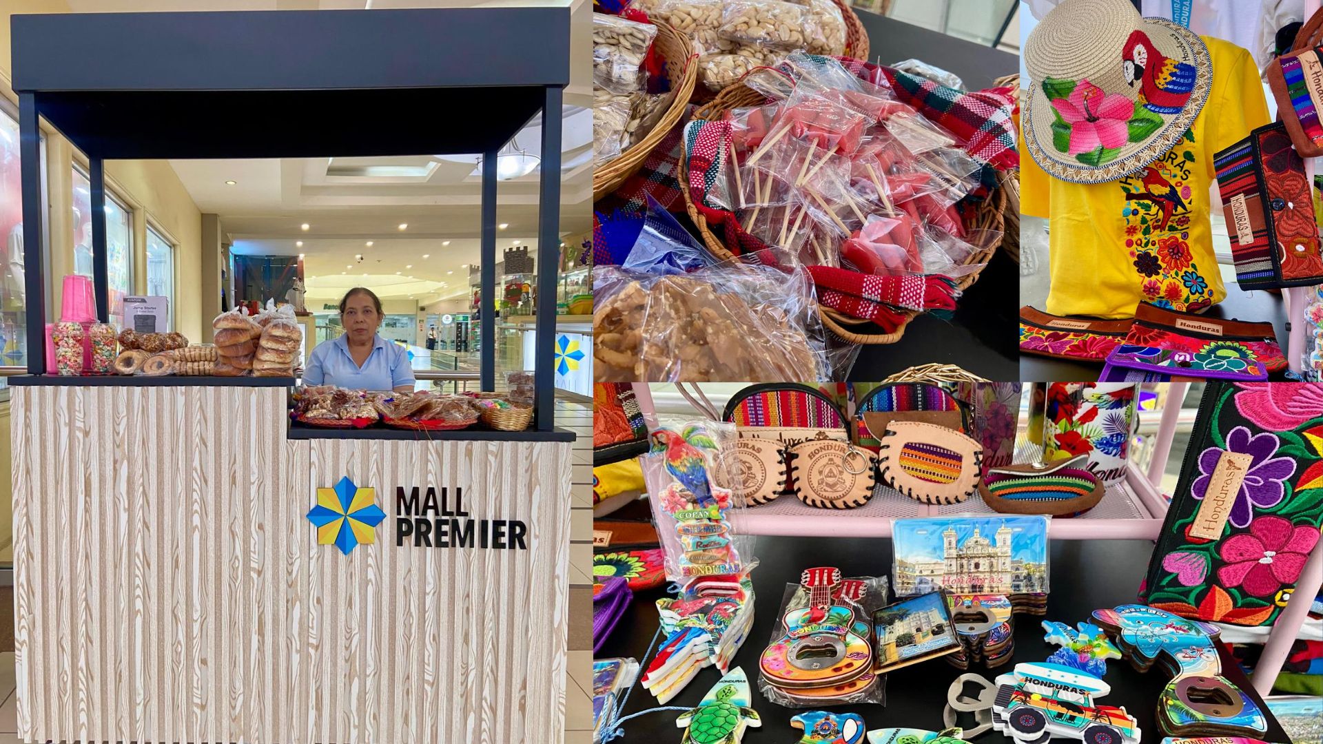 Stand de Productos Doris, Variedades Keibel y Andrea’s World en Mall Premier Comayagua.