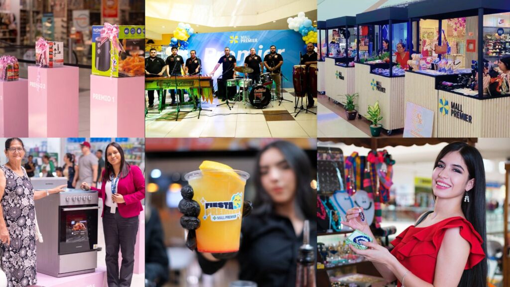 Celebración de los 15 años de aniversario de Mall Premier Tegucigalpa con música en vivo y premios.