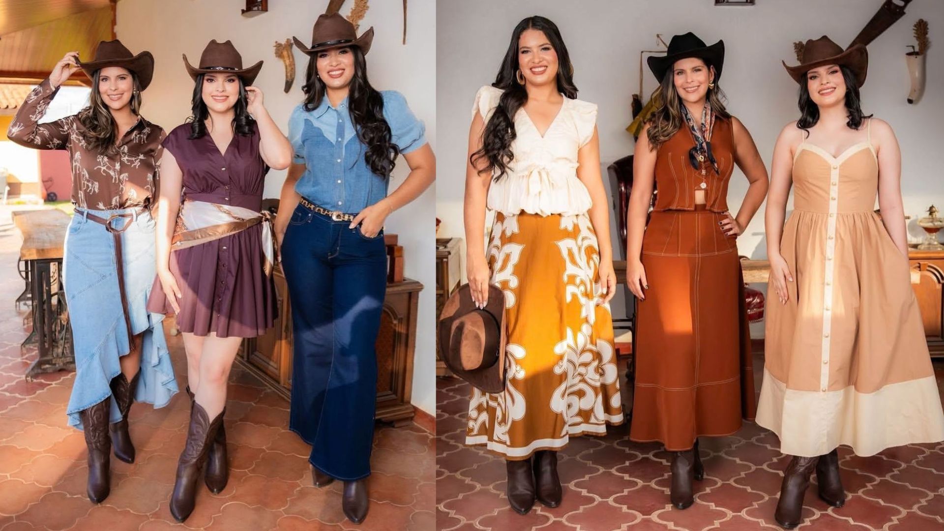 Mujeres con vestidos y botas vaqueras de Boutique Cristy en Mall Premier Catacamas