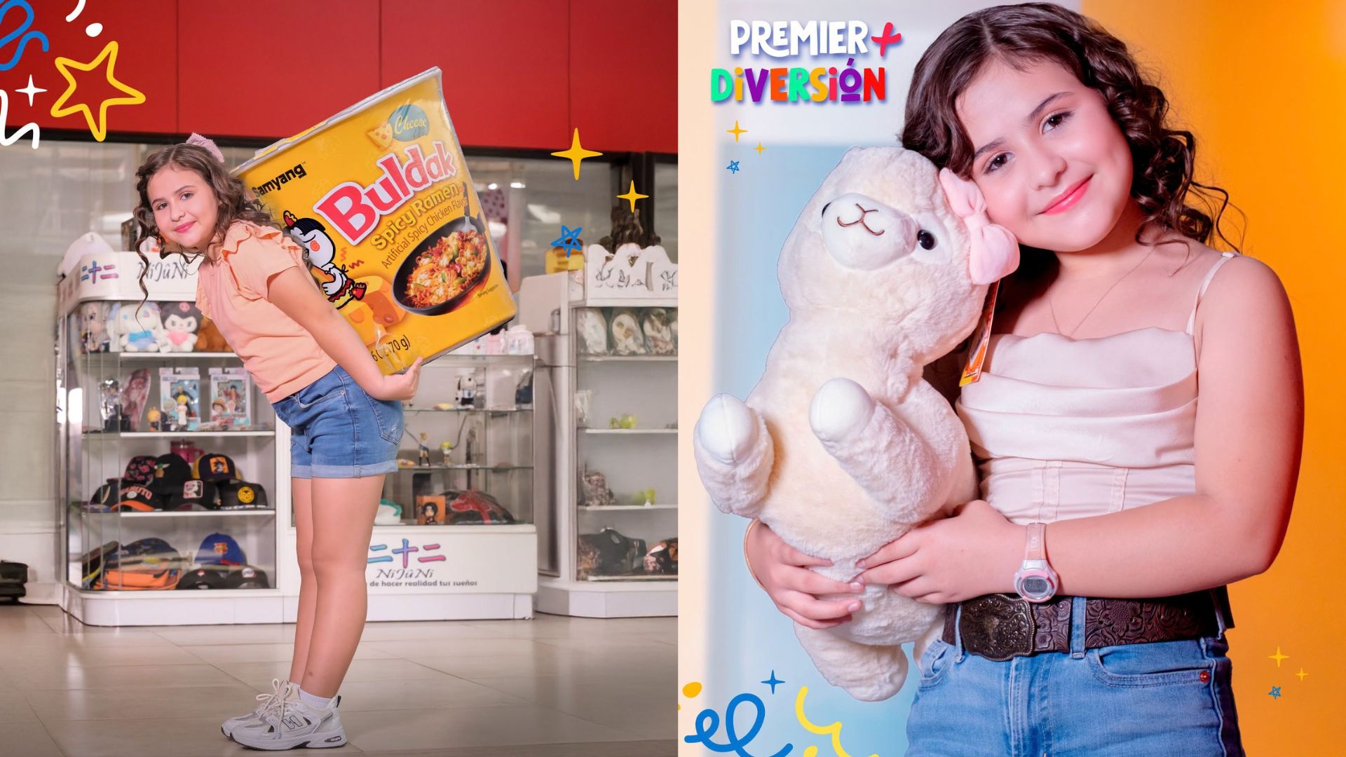 Niña explorando snacks y juguetes asiáticos en el plan perfecto de fin de semana para niños en Mall Premier Catacamas
